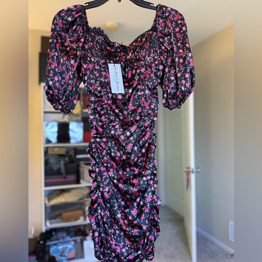 floral mini dress